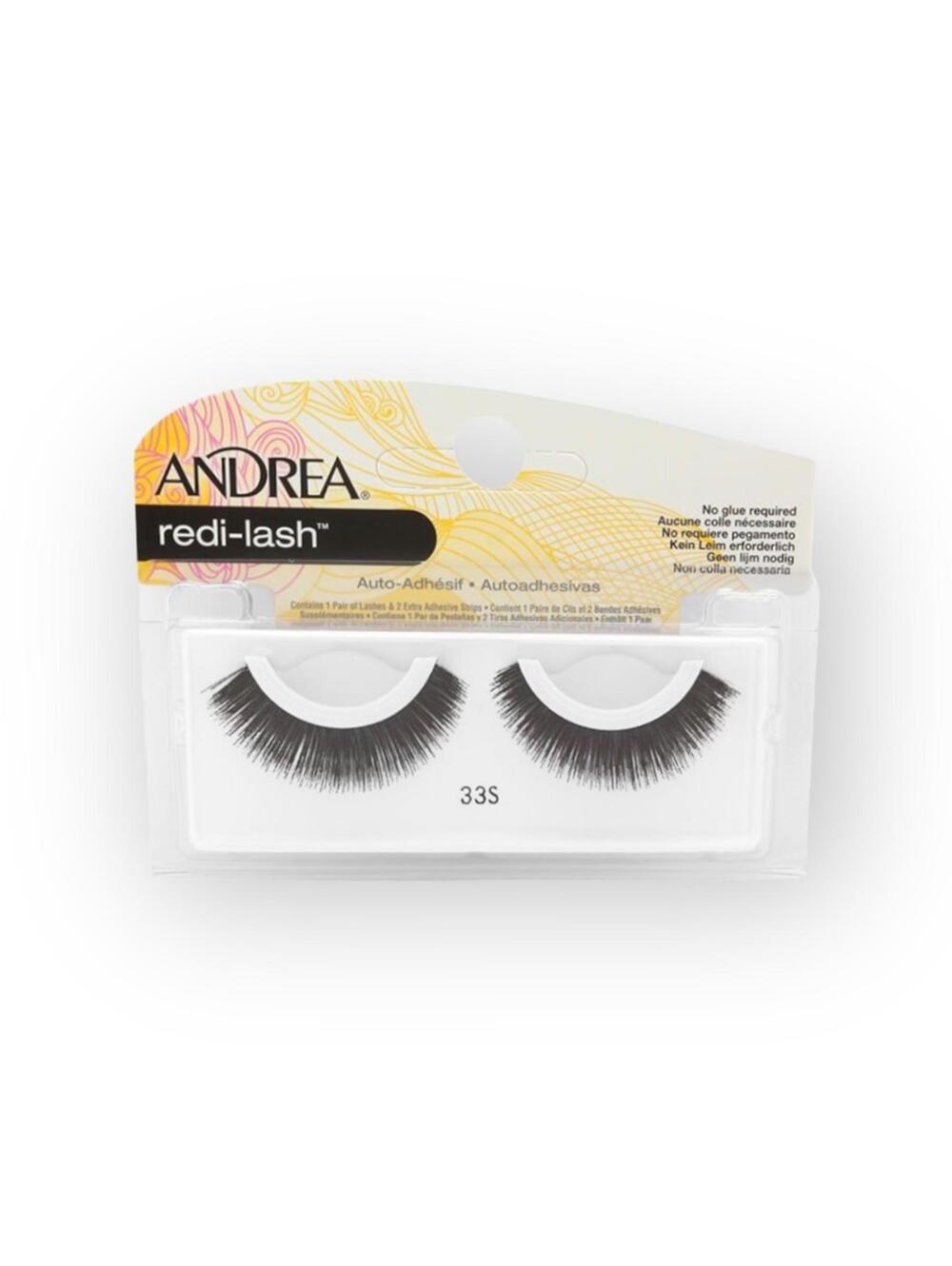 new Andrea 𓁹 3 Sets of Redi-Lash Self-Adhesive Lashes 𓁹 Black 𓁹 53S 33S Boxed